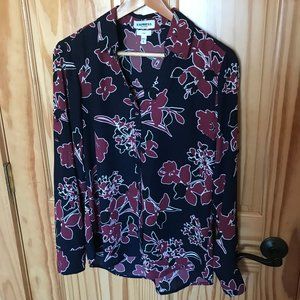 Express Floral Shirt Blouse- Slim Fit Portofino